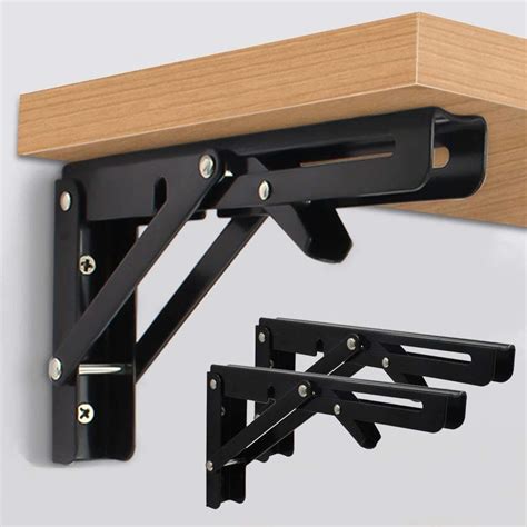 wall mounted work bench top metal brackets|foldable wall shelf brackets.